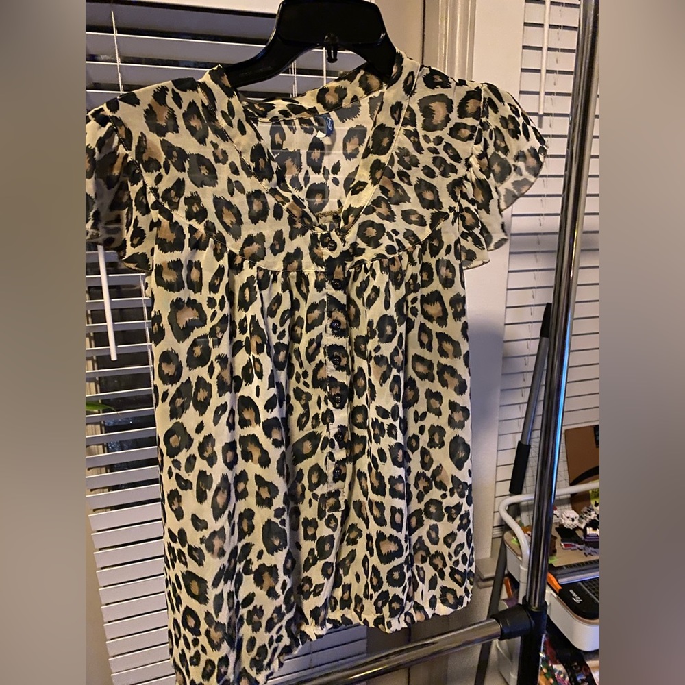 Animal print blouse